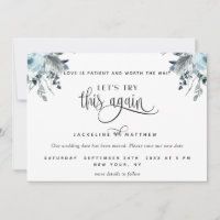 Let's Try This Again, Blue, White and Grey Floral