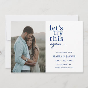 Let's Try this Again Save the Date Invitation