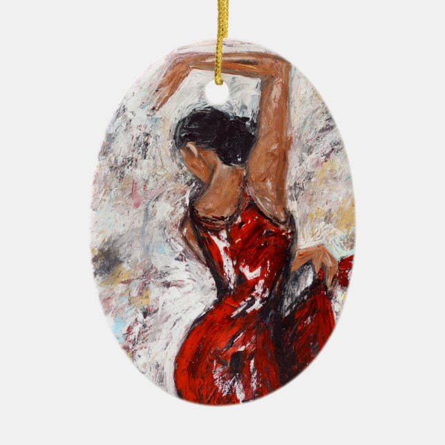 "Let's Twirl" Art Ornament (Front)