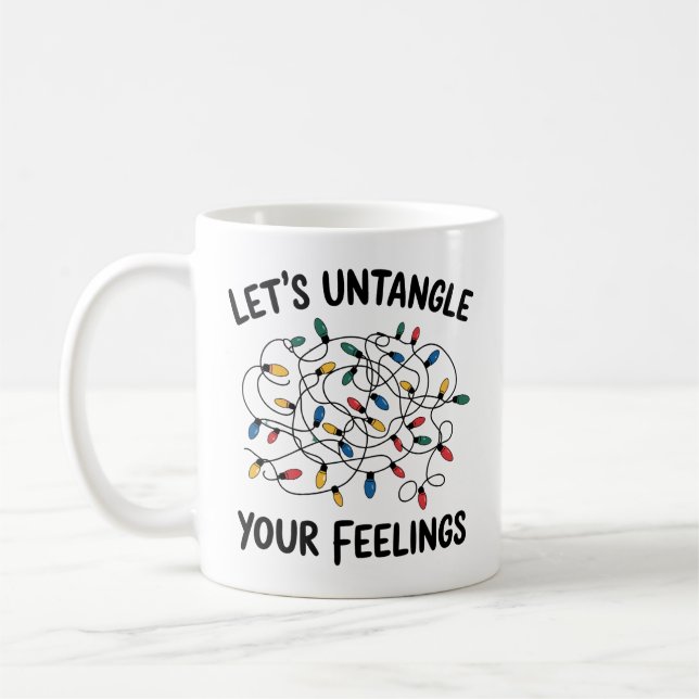 Let's Untangle Your Feelings School Counsellor  Coffee Mug (Left)