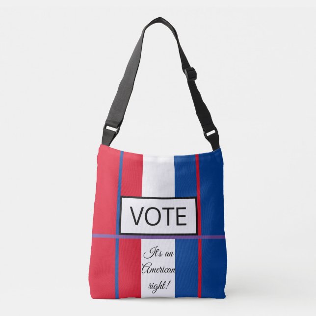 Let's VOTE! Crossbody Bag (Front)