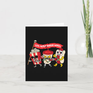 Lets Watch Horror Movies Fun Halloween Costume Spo Card