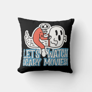 Let's Watch Scary Movies Scream Horror Cushion