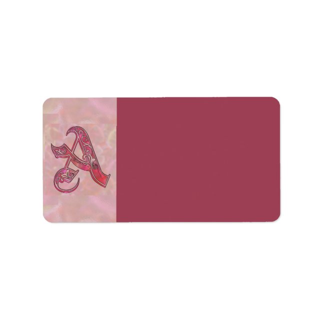 Letter A Address Label (Front)