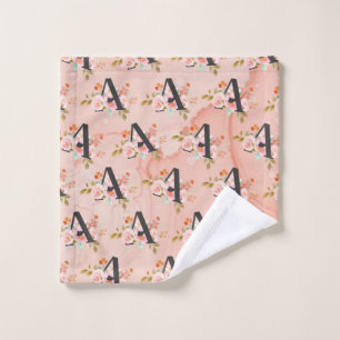 Letter A Bath Towel Set