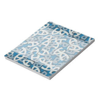 Letter A Blue Notepad