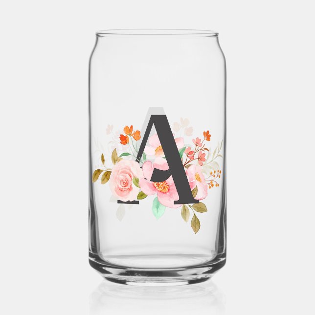 Letter A Can Glass (Front)
