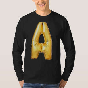 Letter A Capital Alphabet Camouflage Initial 1 T-Shirt