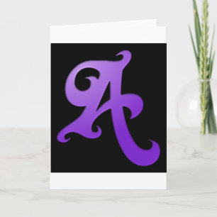 Letter A Card