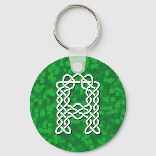 Letter A Celtic Knot Alphabet Key Ring