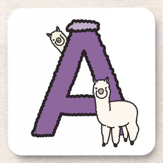 Letter A  Coaster (Front)