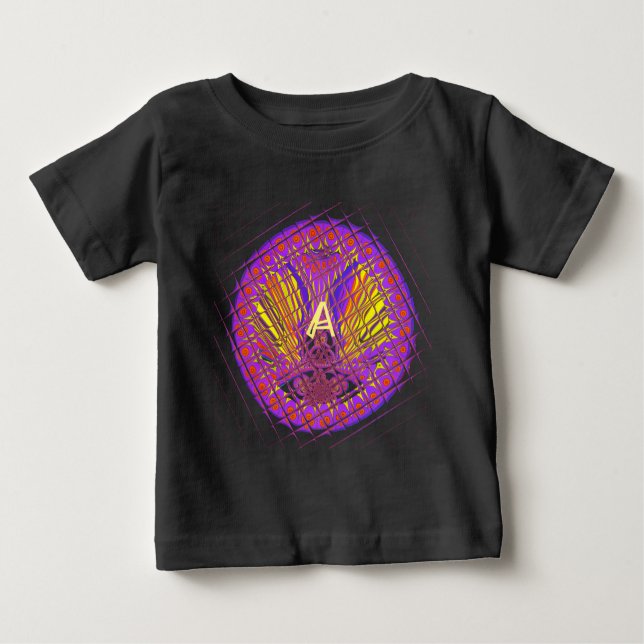 Letter A, Colourful logo text design Baby T-Shirt (Front)