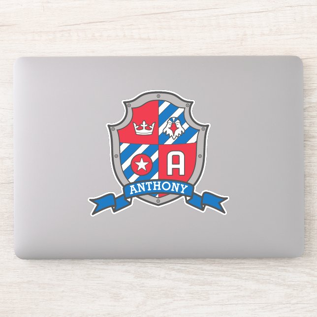 Letter A custom name Anthony eagle knights crest S (Computer)