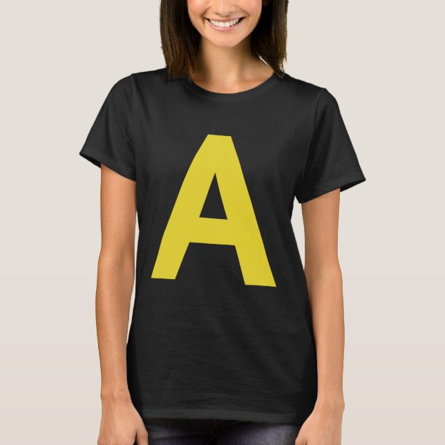 Letter A Funny Chipmunk Group Matching Halloween C T-Shirt (Front)