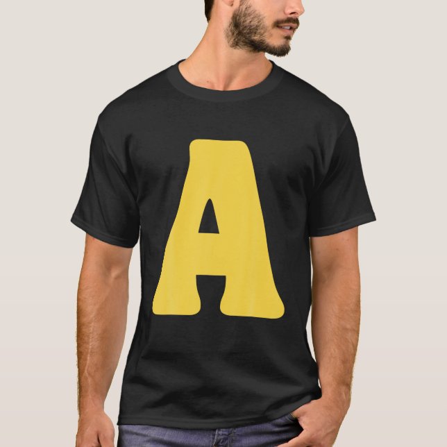 Letter A Funny Chipmunk Group Matching Halloween C T-Shirt (Front)