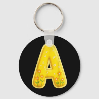 Letter A Funny Group Matching Halloween Costume Key Ring