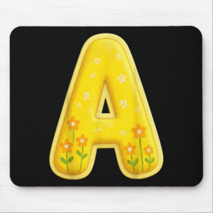 Letter A Funny Group Matching Halloween Costume Mouse Pad