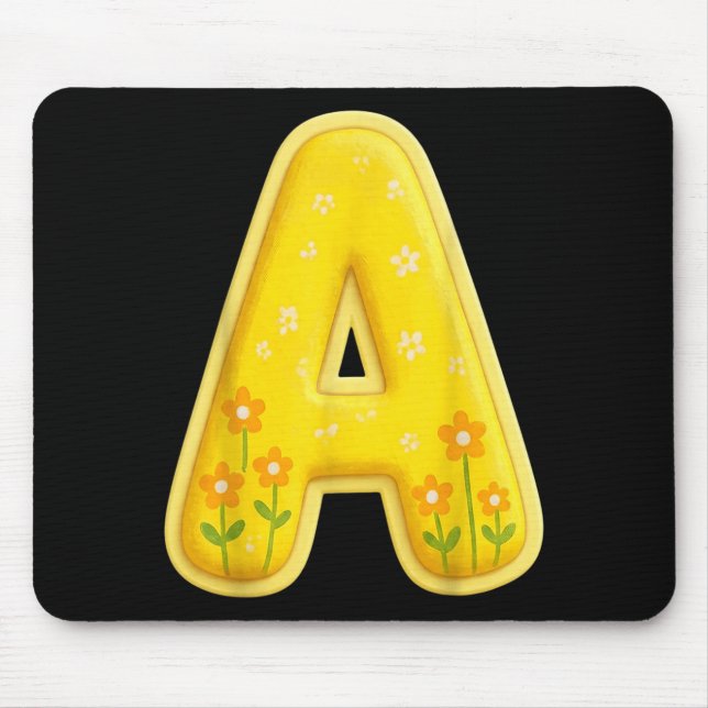 Letter A Funny Group Matching Halloween Costume Mouse Pad (Front)