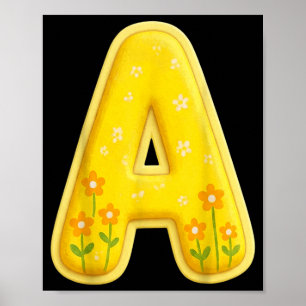 Letter A Funny Group Matching Halloween Costume Poster