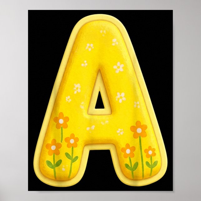 Letter A Funny Group Matching Halloween Costume Poster (Front)