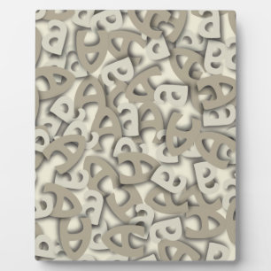 Letter A Grey Plaque