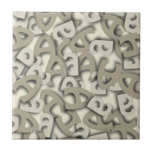 Letter A Grey Tile