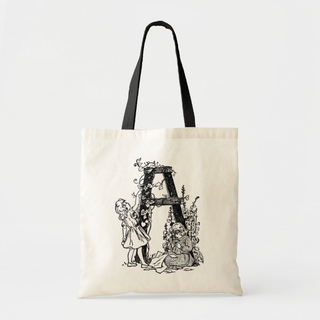 Letter 'A' in the Garden - Bag (Front)