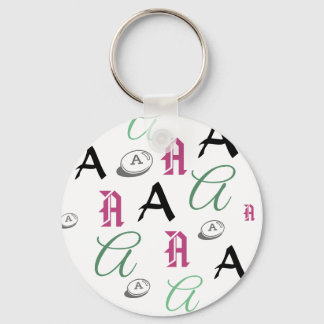 Letter A Key Ring