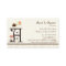 Letter A Monogram Dessert Bakery Business Cards
