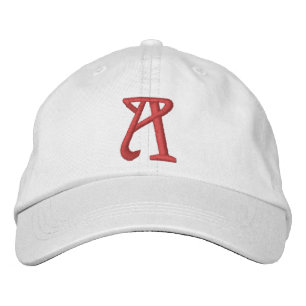 Letter A Monogram  Embroidered Hat