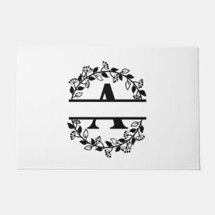 Letter A Monogram Personalised Doormat