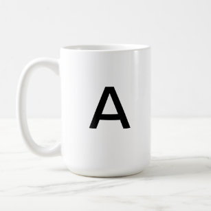 Letter A mug