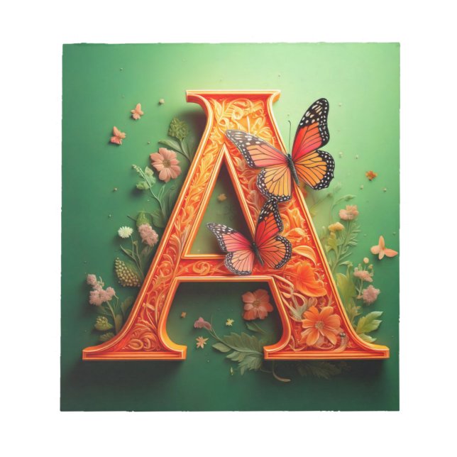 Letter (A) Notepad (Front)