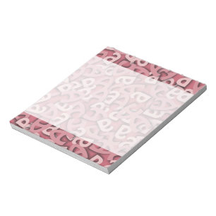 Letter A Pink Notepad