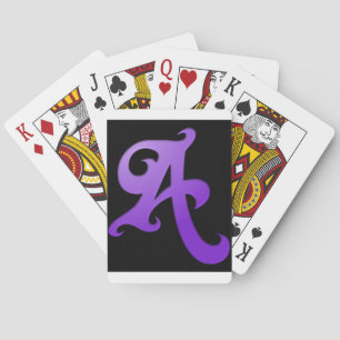 Letter A Playing Cards