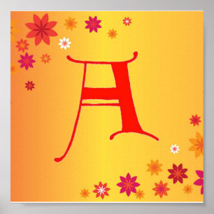 Letter A Poster