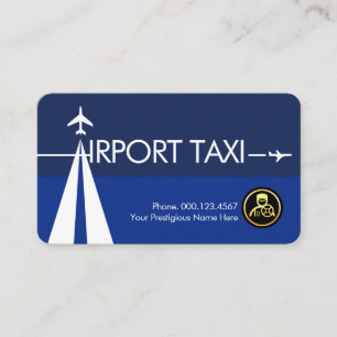 Letter-A Runway Airport Blue Skies Business Card