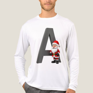 Letter A Santa Claus  Tri-Blend Shirt