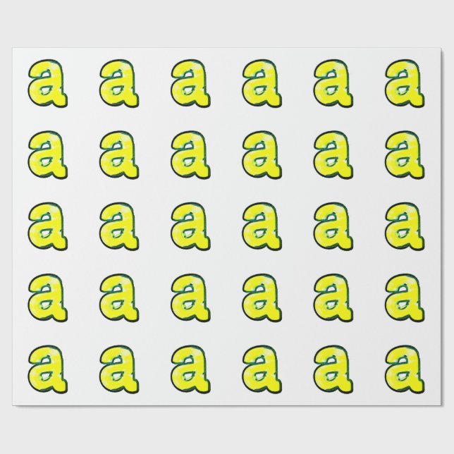 Letter "a" THCA $THCBand Wrapping Paper (Flat)