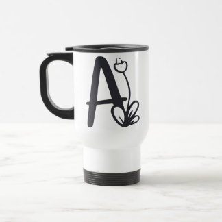 Letter A Travel Mug