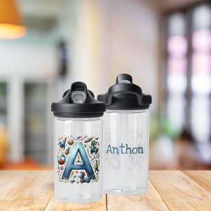 Letter A water bottle Boys