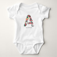Letter A | Whimsical Floral Letter Monogram I