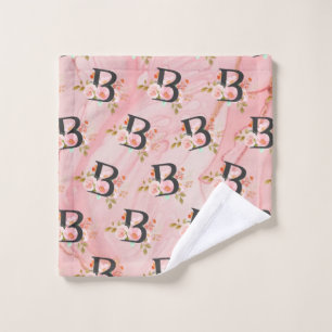 Letter B Bath Towel Set