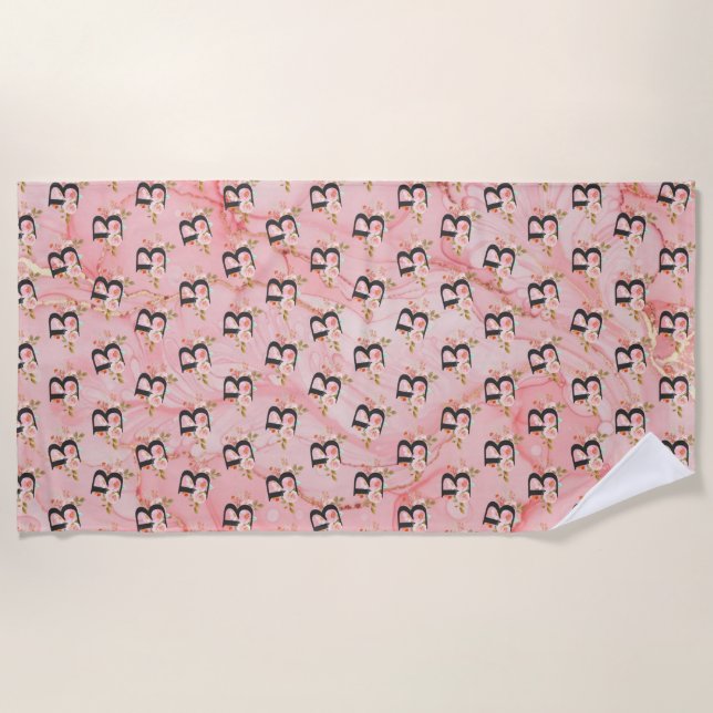 Letter B Beach Towel (Front)