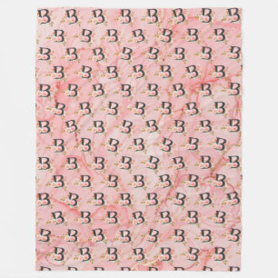 Letter B Fleece Blanket