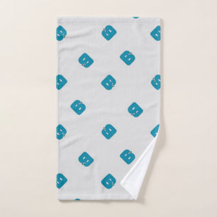 Letter B grey Hand Towel