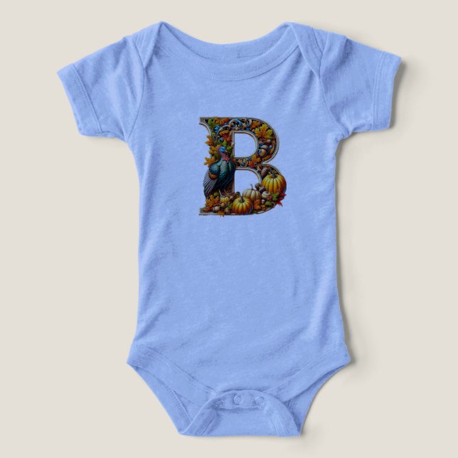 Letter B in Thanksgiving style (Design Front)