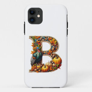Letter B in Thanksgiving style Case-Mate iPhone Case