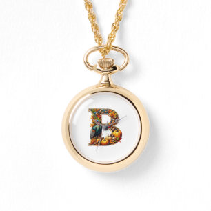 Letter B in Thanksgiving style Watch