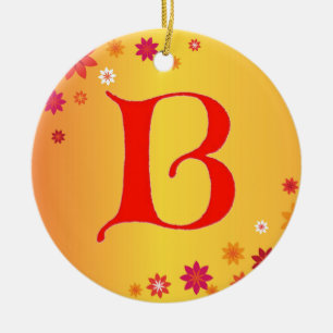 Letter B Ornament